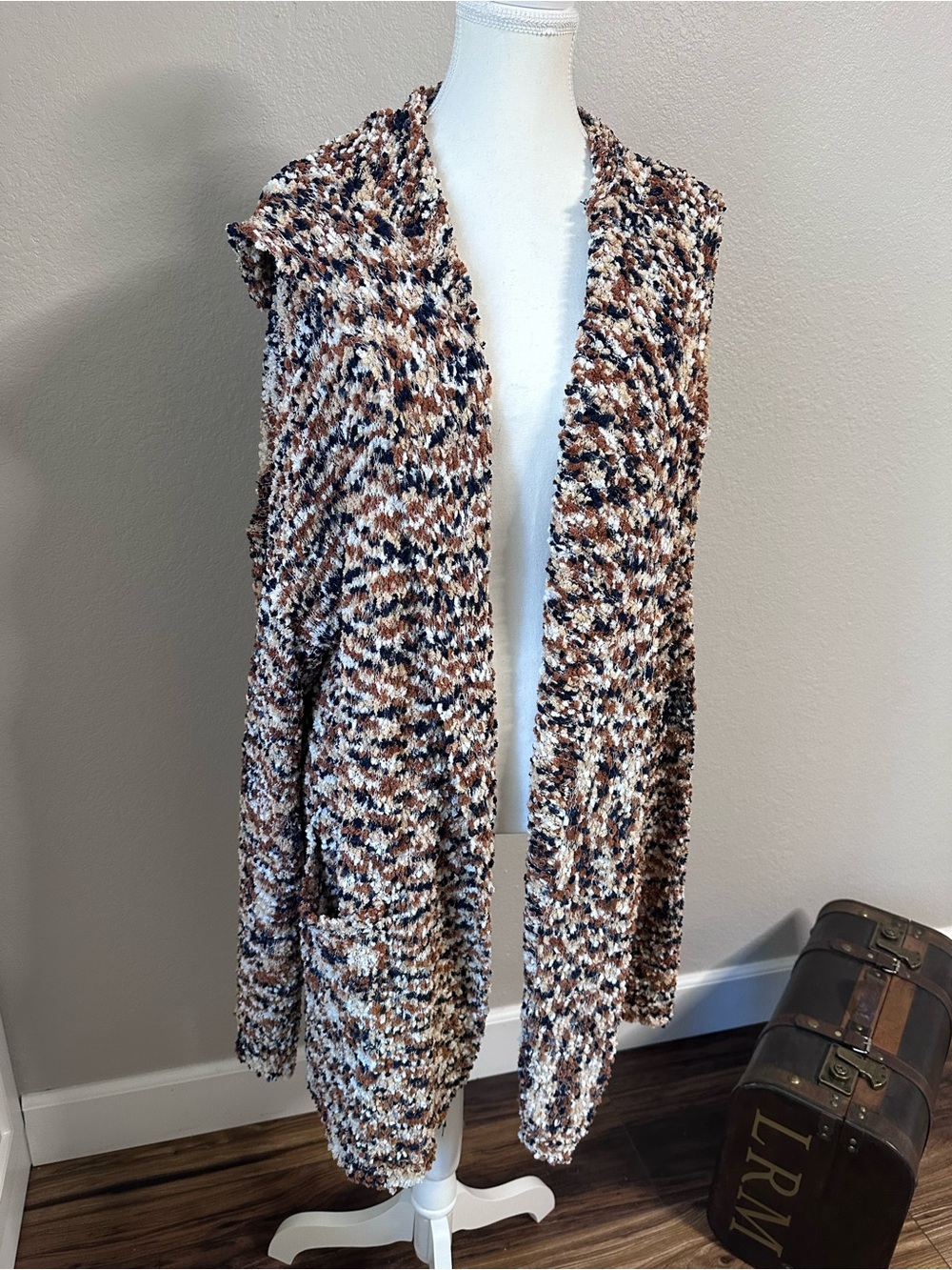 Super Soft, Cozy Open-Front Sweater with Hood